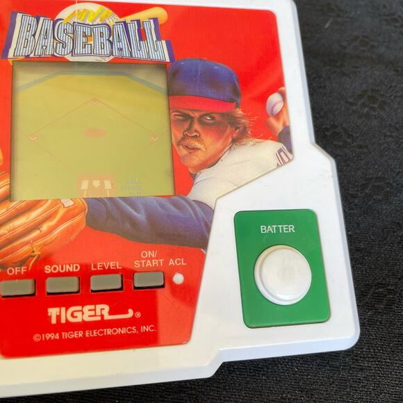 Vintage Tiger Electronics Handheld Baseball Game 1988 Toy Tested & Works - Picture 14 of 16